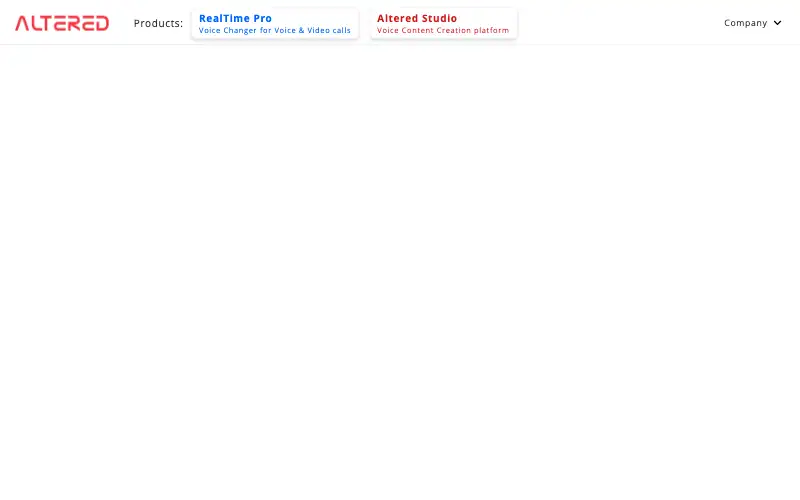 Screenshot of altered.ai, further down the homepage