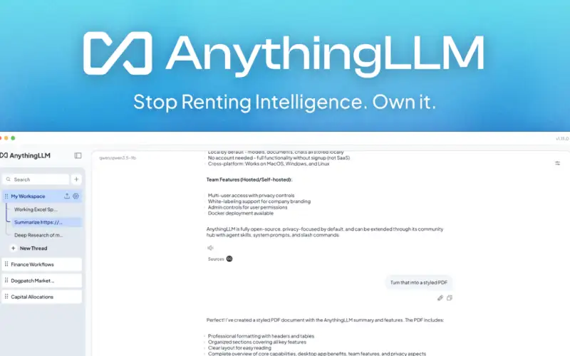 Share picture from anythingllm.com
