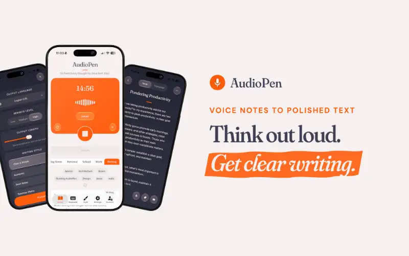 Share picture from audiopen.ai