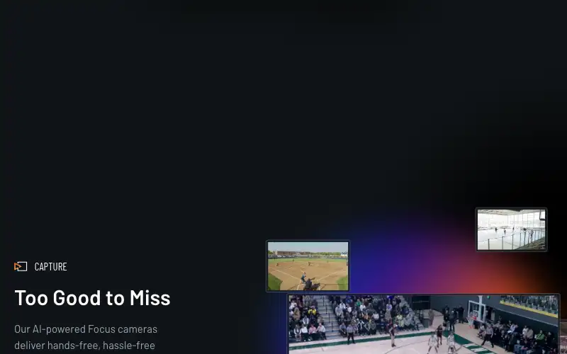 Screenshot of hudl.com, further down the homepage