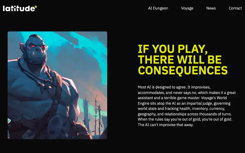 Screenshot of latitude.io, further down the homepage