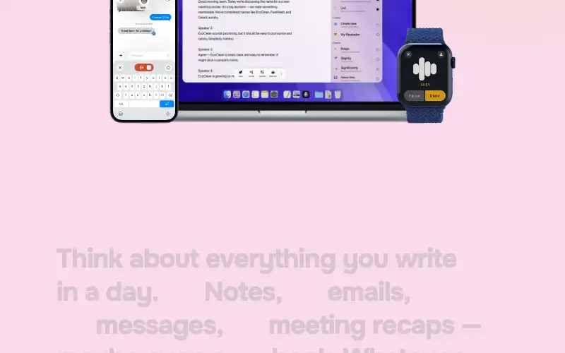 Screenshot of letterly.app, further down the homepage