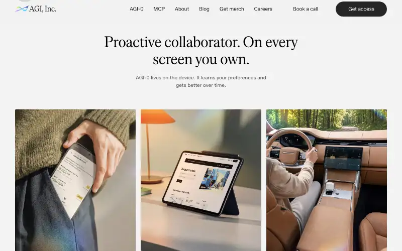 Screenshot of multion.ai, further down the homepage