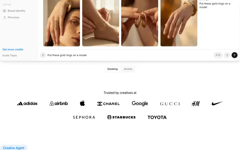 Screenshot of pixelcut.ai, further down the homepage