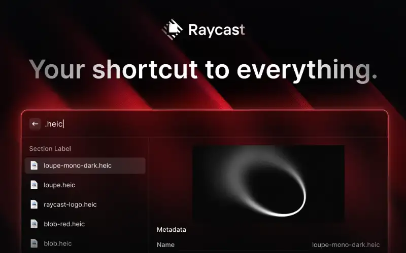 Share picture from raycast.com