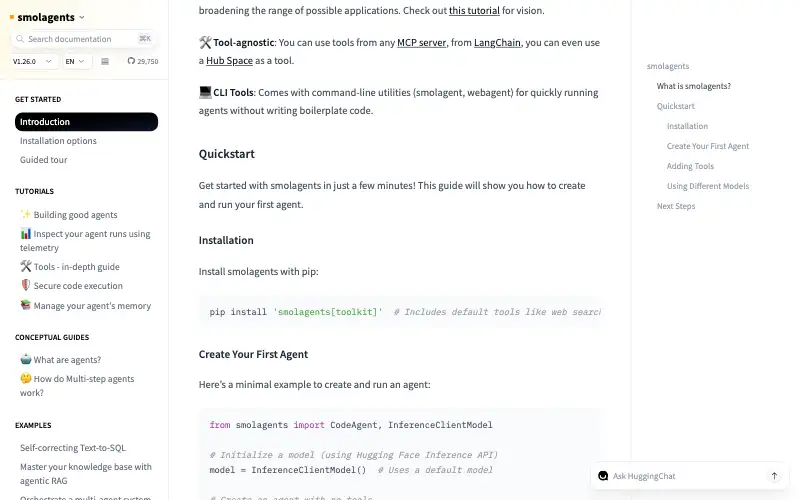 Screenshot of huggingface.co, further down the homepage