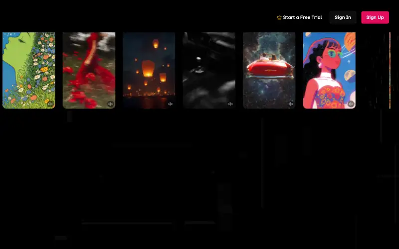 Screenshot of udio.com, further down the homepage