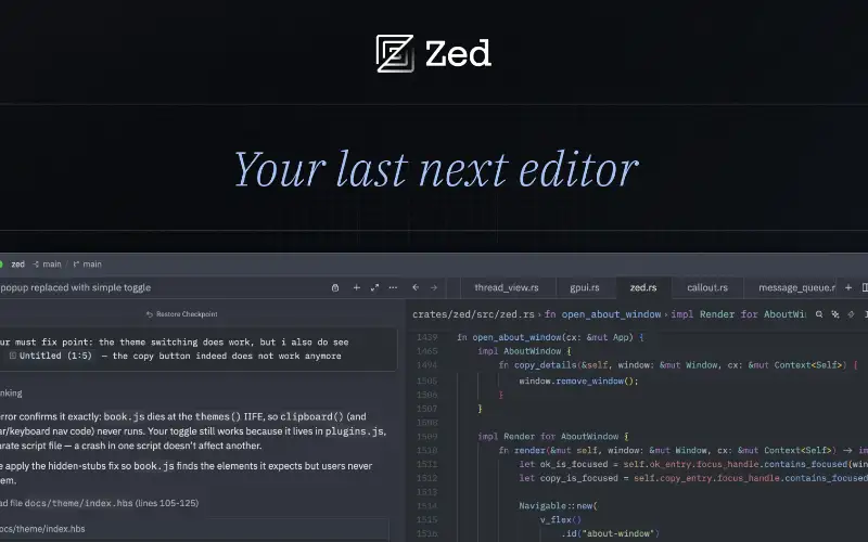 Share picture from zed.dev